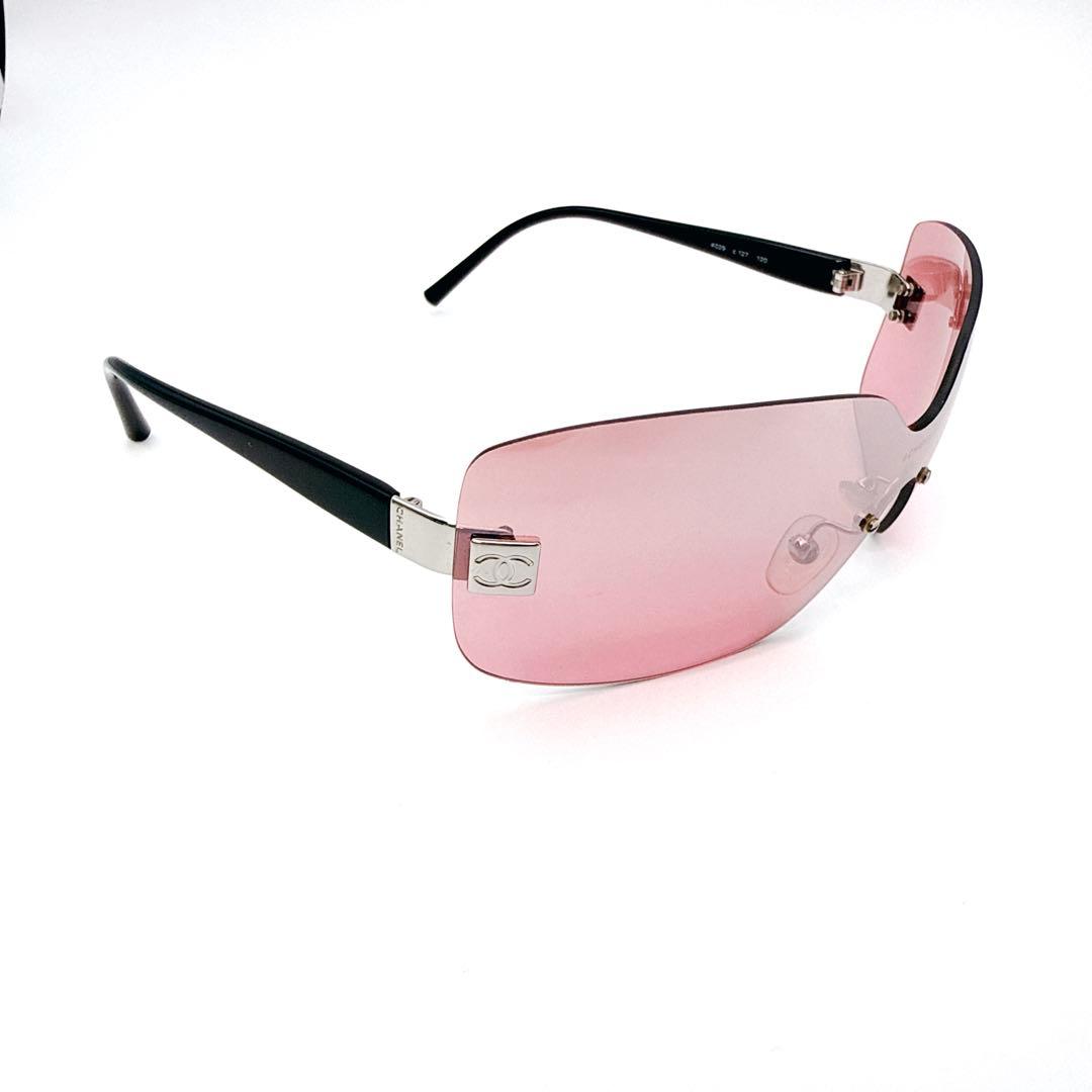 小物 CHANEL Rimless Coco Mark Logo Sunglasses