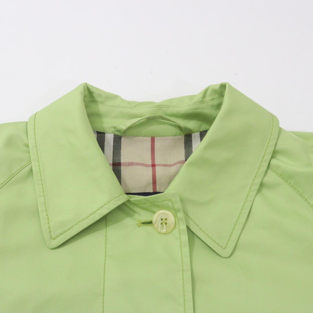 【美品】Burberry London コート ノバチェック パステルグリーン