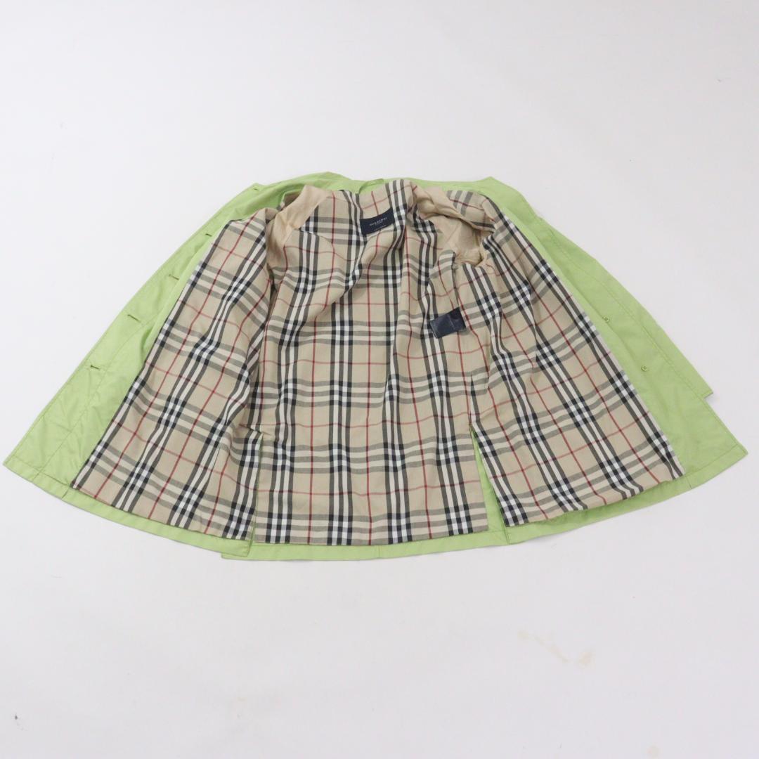 【美品】Burberry London コート ノバチェック パステルグリーン