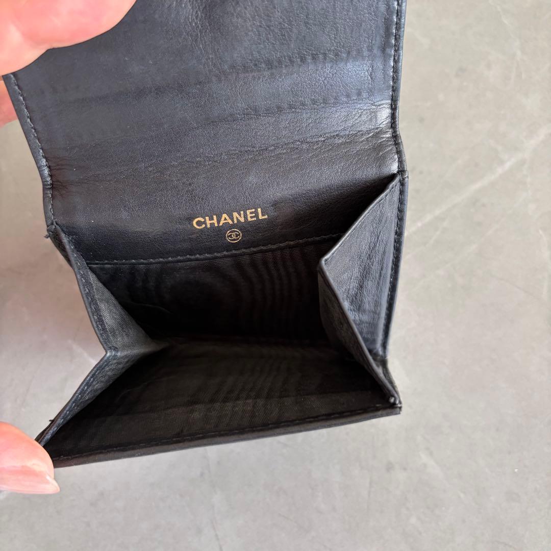 kuririn様 CHANEL ブラックレザー 財布 ケース