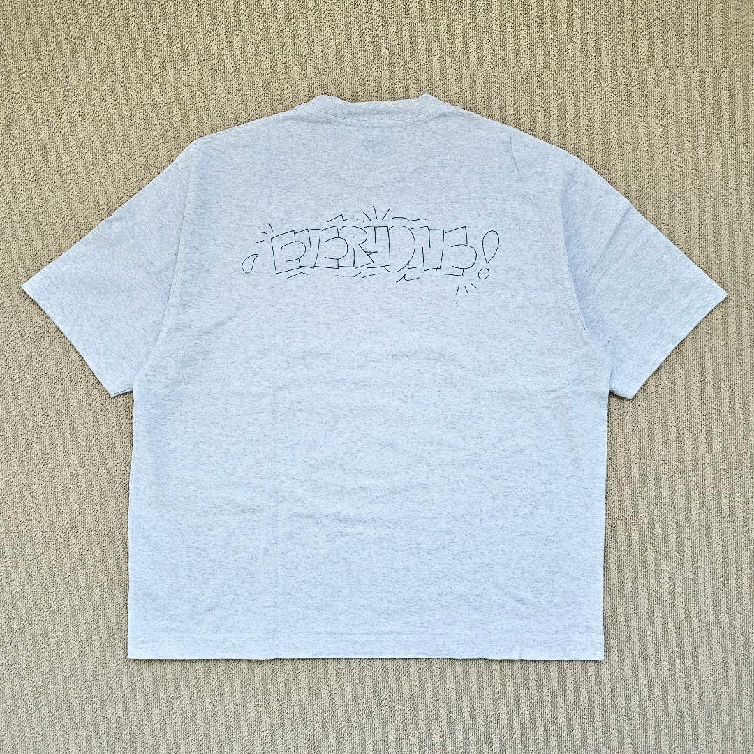 everyone Logo Tee EV-CS06 グリーンプリント L