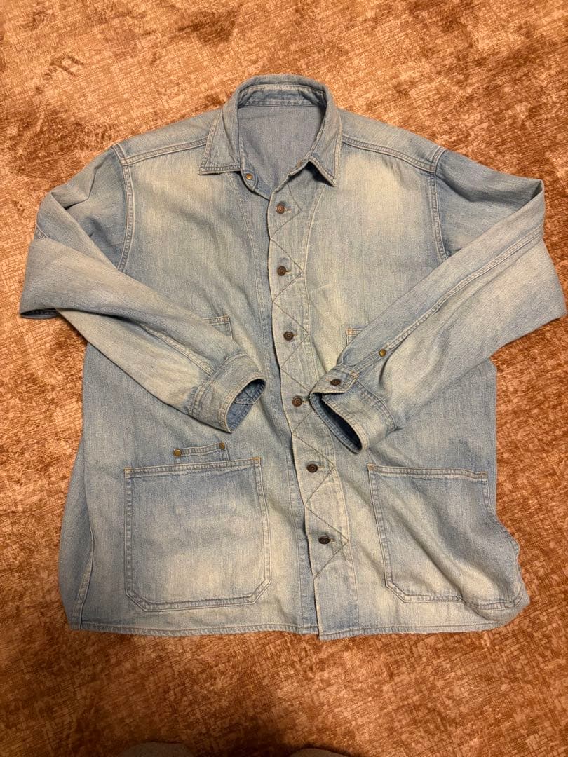25AW サイズ2 MAATEE&SONS デニムシャツカバーオール