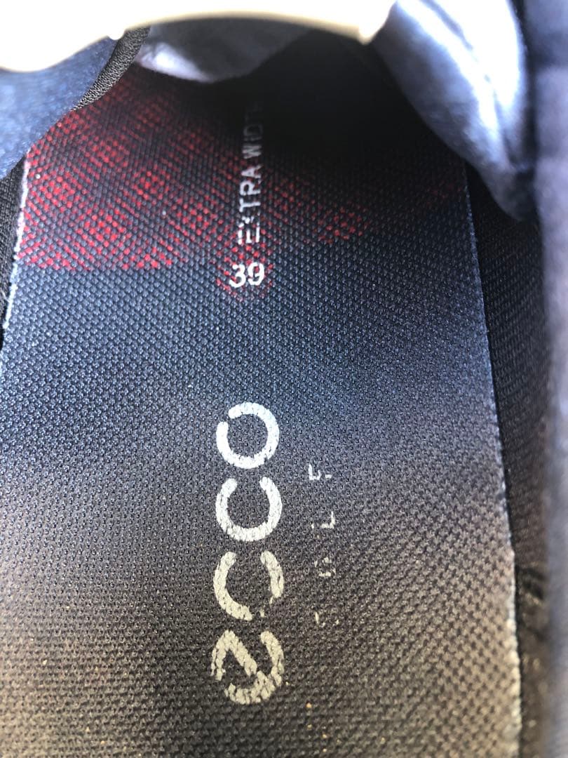 321番 美品ECCO ゴルフシューズ ネイビー39 24.5cmソフトスパイク