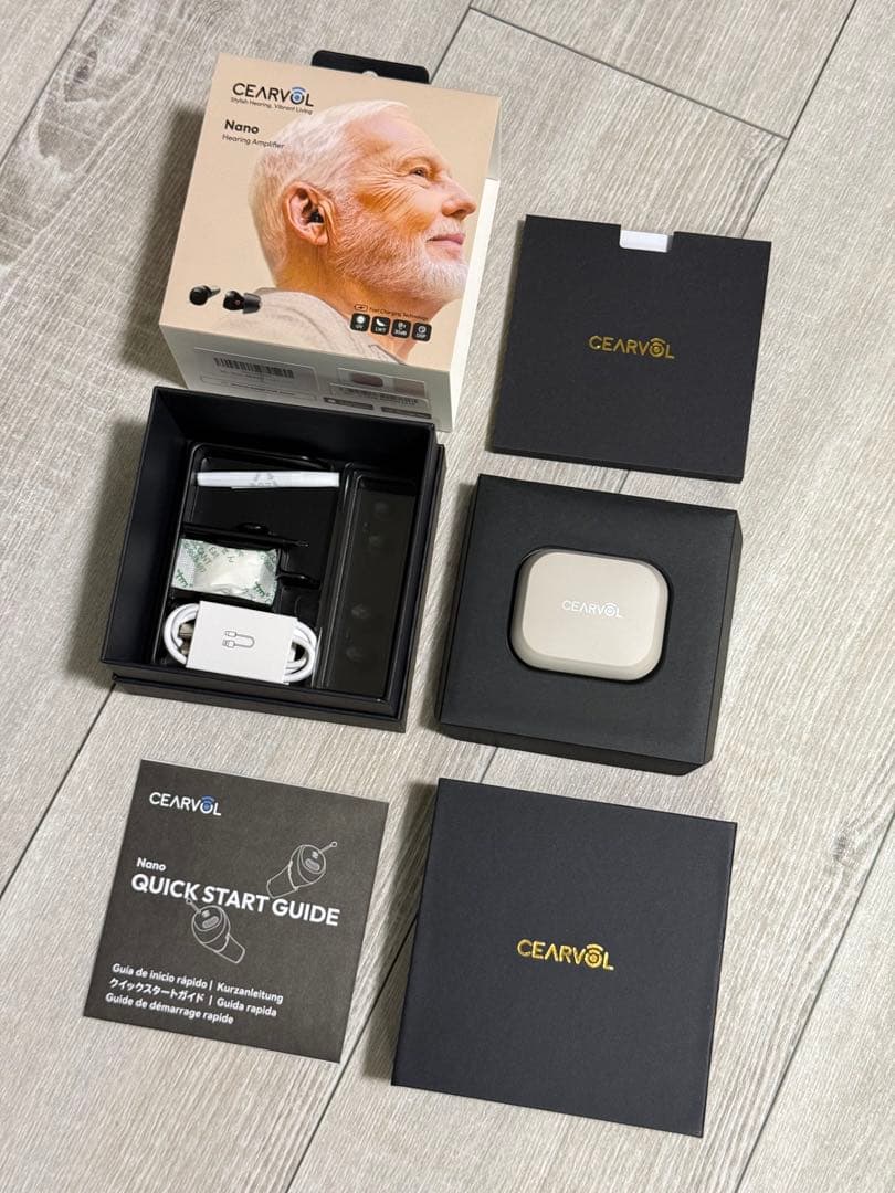 【新品】Cearvol Nano 集音器 高齢者向け ケース操作 30dB増幅