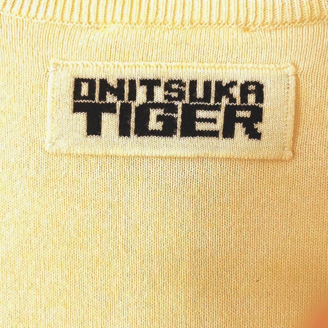 ONITSUKA TIGER カーディガン XS イエロー オニツカ タイガー