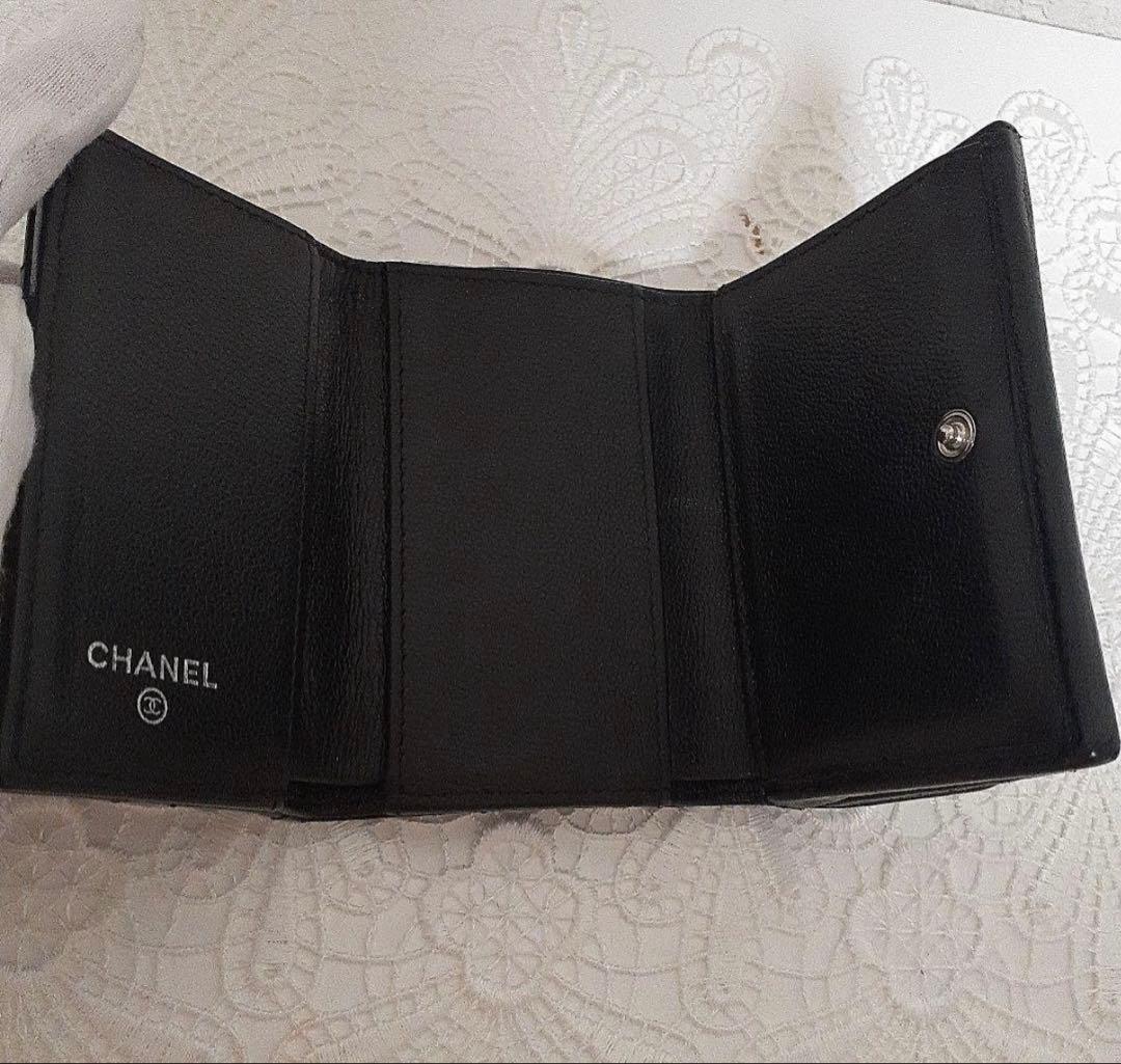 CHANEL 3つ折り財布 銀座店限定