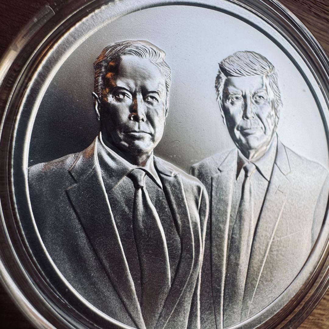 （レア！！）トランプ大統領/イーロンマスク 1オンス 銀貨