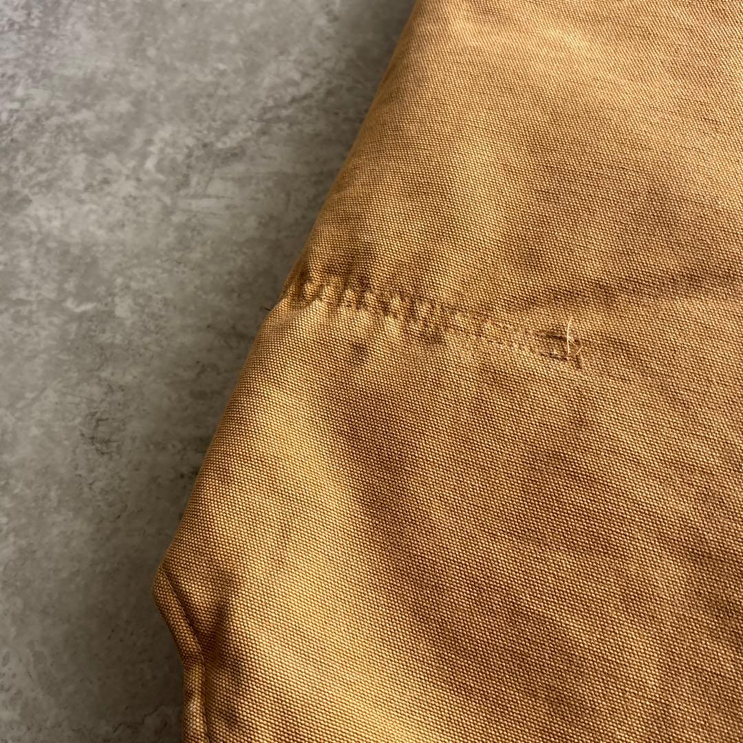 80's USA製■carhartt カーハート【M】ダックベスト 腰ゴム