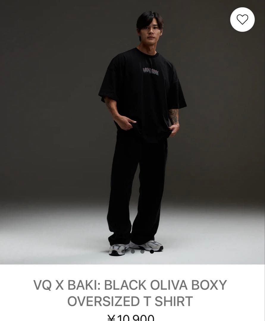 【新品未開封】VANQUISH FITNESSx刃牙 オーバーサイズTシャツ