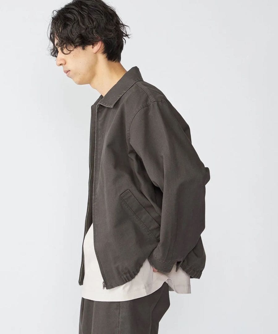 新品 SHIPS コットン ブルゾン グレー / ワークジャケット カーハート