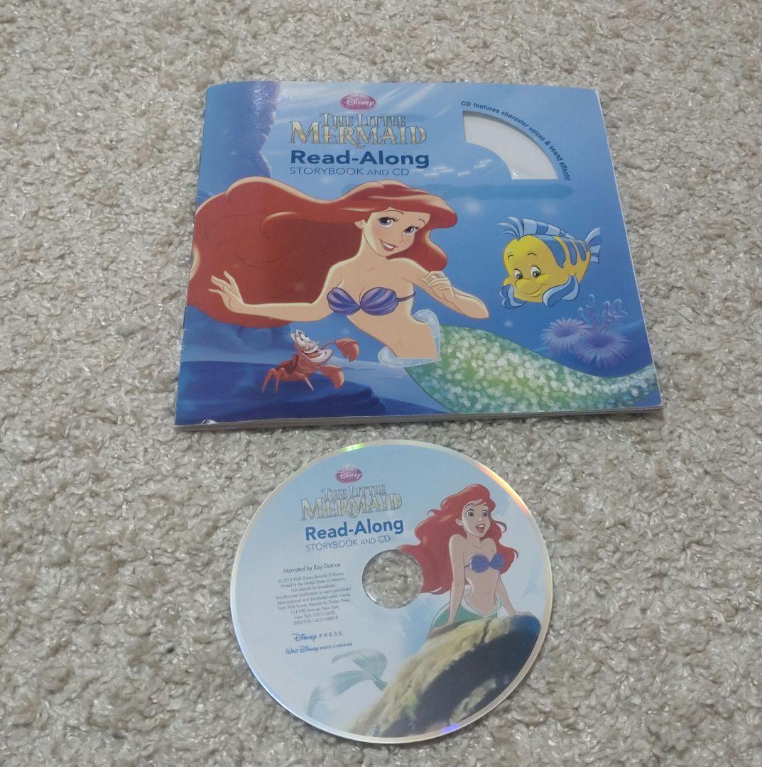 ディズニー 英語絵本 セット CD2枚付き（リトルマーメイド/ラプンツェル他）