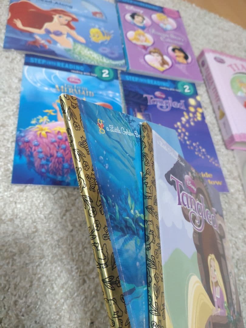 ディズニー 英語絵本 セット CD2枚付き（リトルマーメイド/ラプンツェル他）