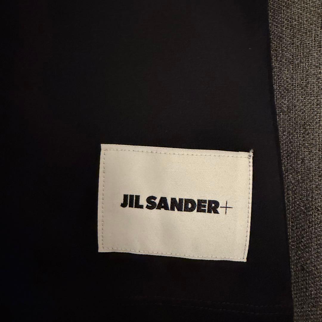 新品 JIL SANDER+ パックTシャツ 短丈無地Tシャツ ユニセックス 黒
