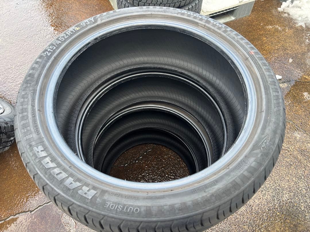 ①215/45ZR18 RADAR Dimax R8+サマータイヤ 4本