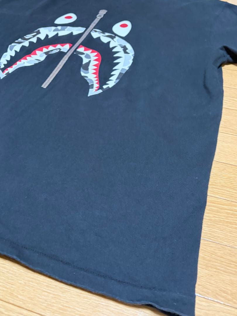 エイプA BATHING APE シャークパーカープリントTシャツ 3XL
