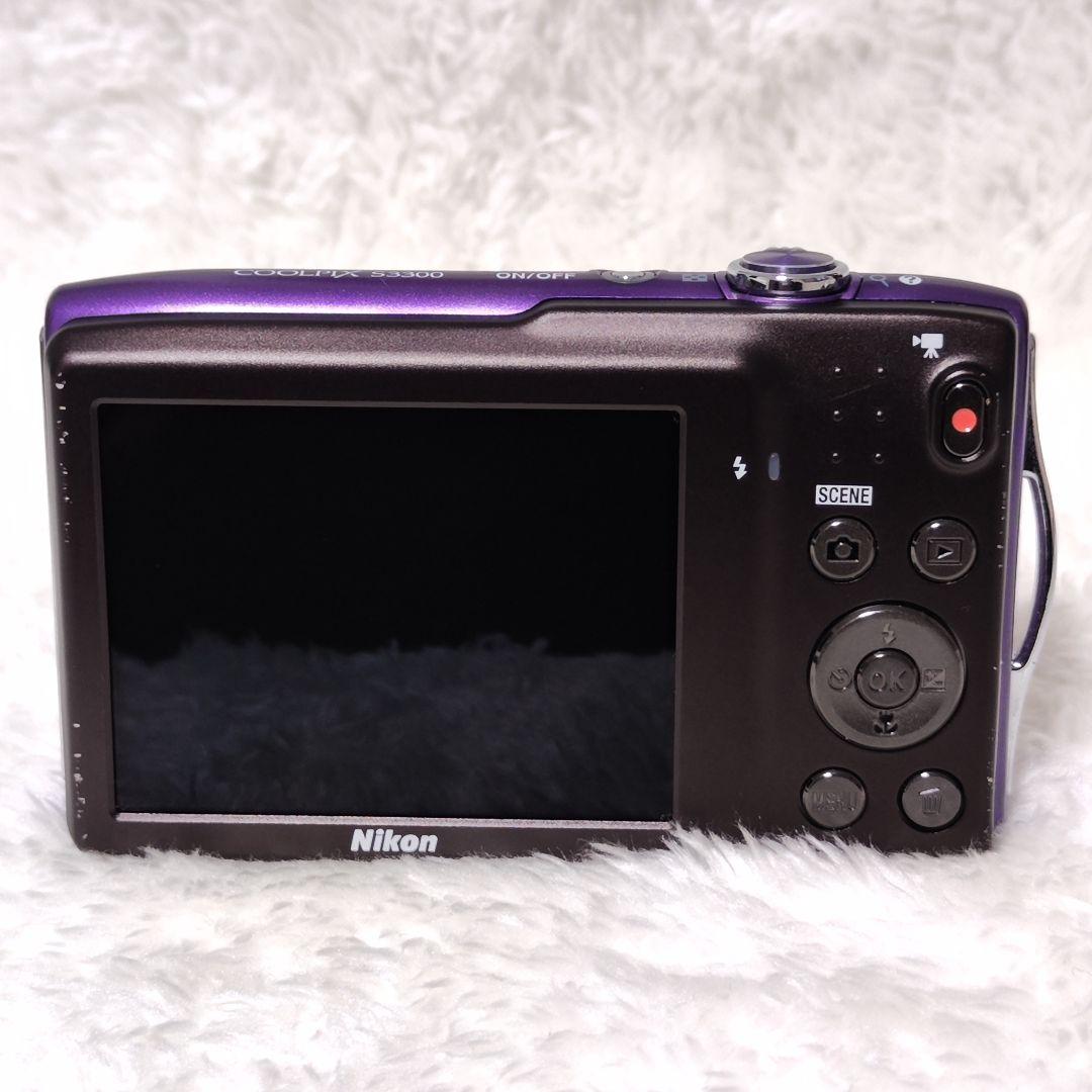 NIKON COOLPIX S3300 パープル コンデジ デジカメ