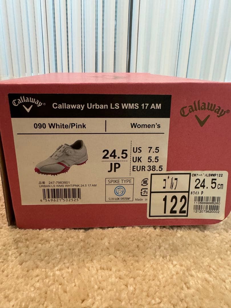 新品未使用　Callaway レディース　ゴルフシューズ 24.5cm