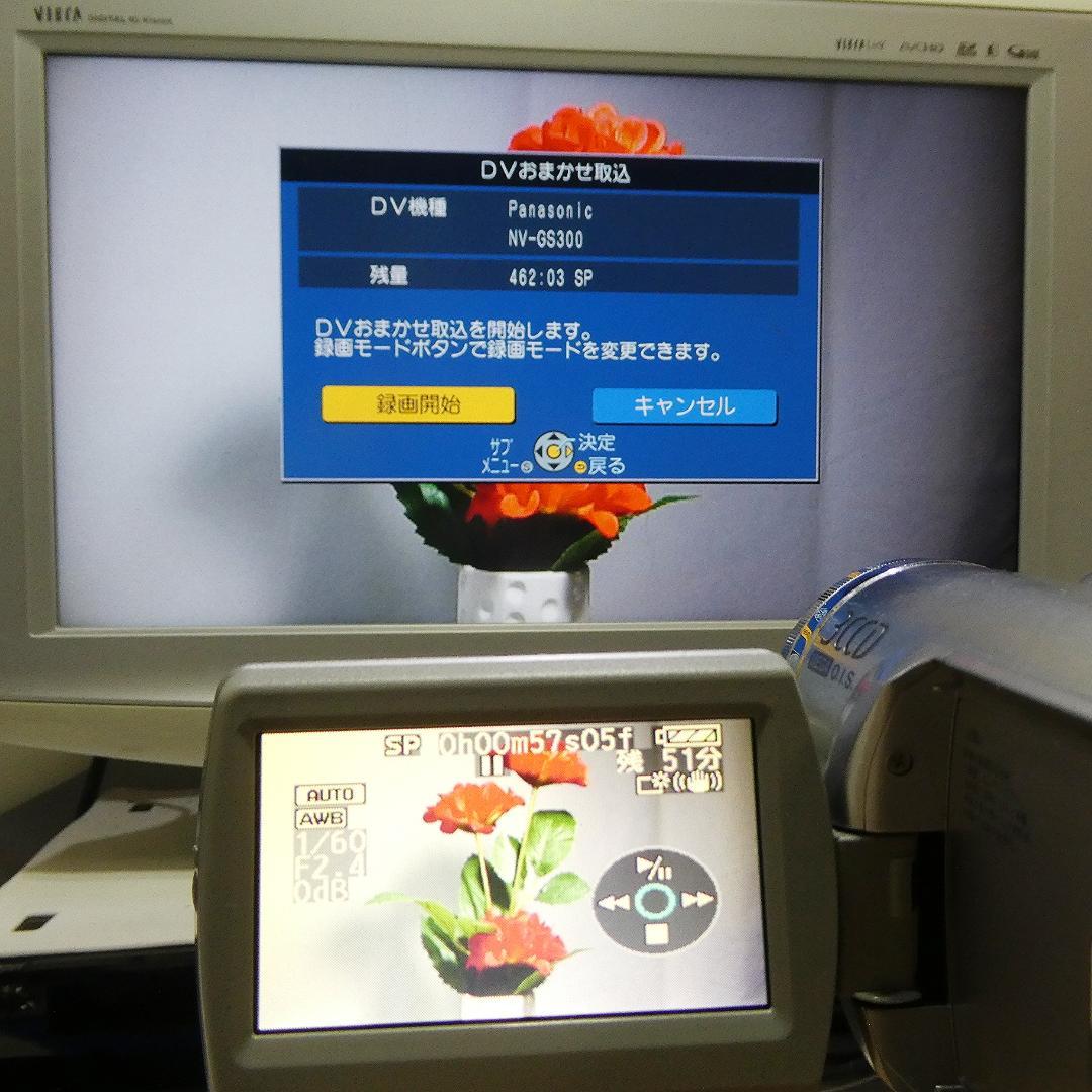 動作良好 パナソニック NV-GS300 MiniDVビデオカメラDVD化に最適