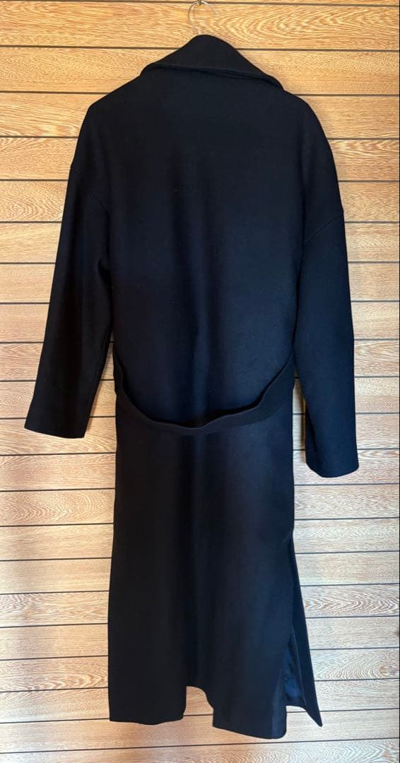 ZARA ベルト付きウールロングコート