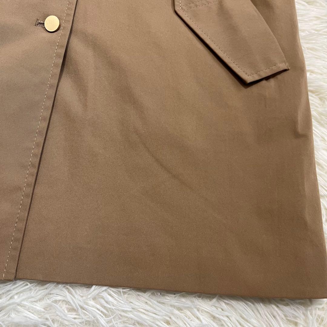 【美品】NOBLE タスランギャバ トレンチコート　金ボタン　38