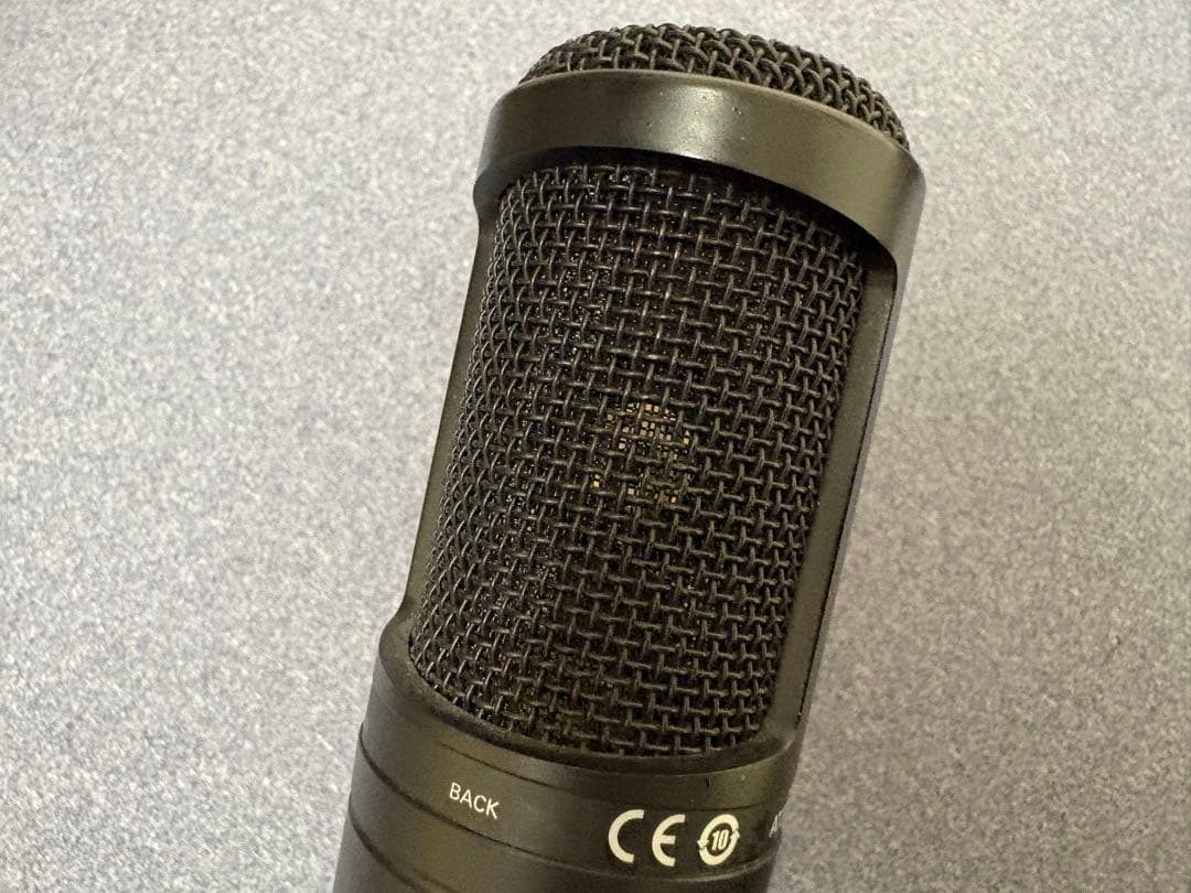 audio-technica AT2020 コンデンサーマイク 黒