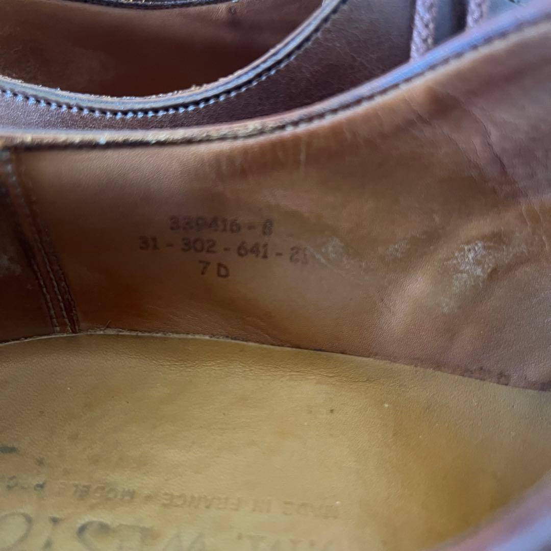 【美品】J.M. WESTON 641 ゴルフ タン ロシアンカーフ ウエストン