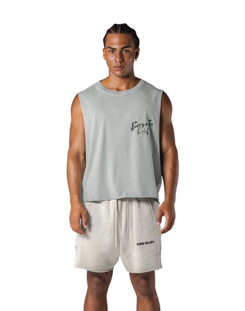 【新品】L LOGO BOX TANKTOPノースリーブ　ミント
