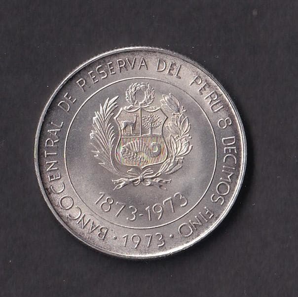 日秘友好通商航海条約締結100周年記念　100ソル銀貨