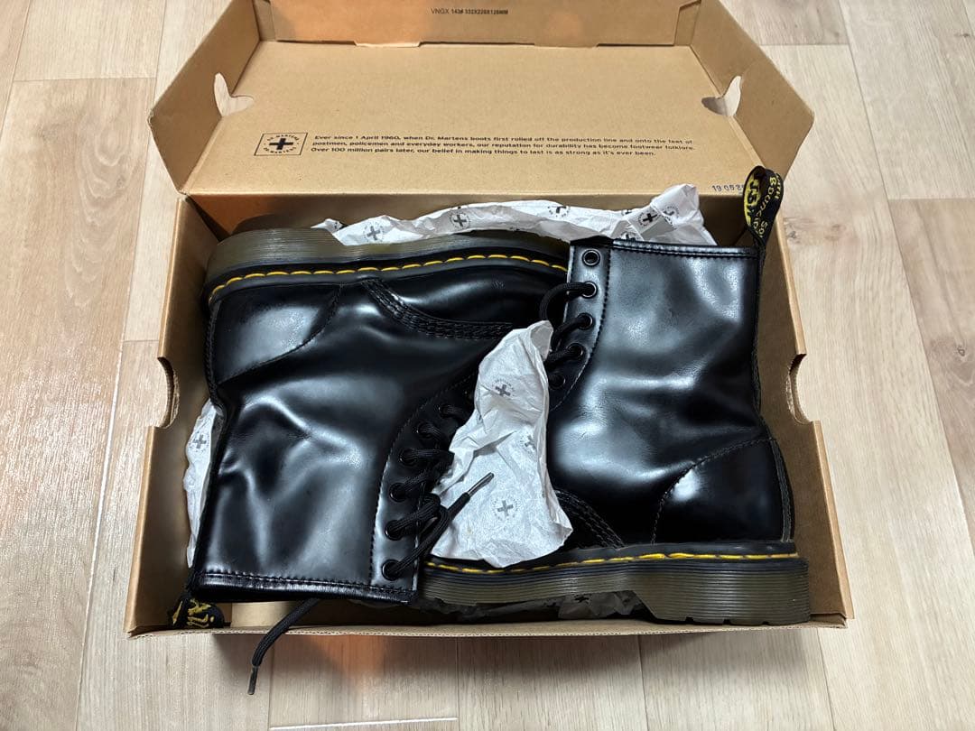 【美品】Dr.Martens ドクターマーチン 8ホールブーツ UK6 黒