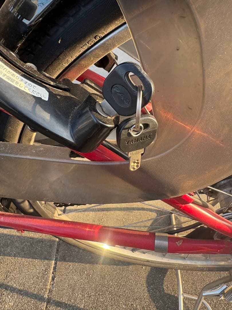 Yamaha 電動アシスト自転車 赤