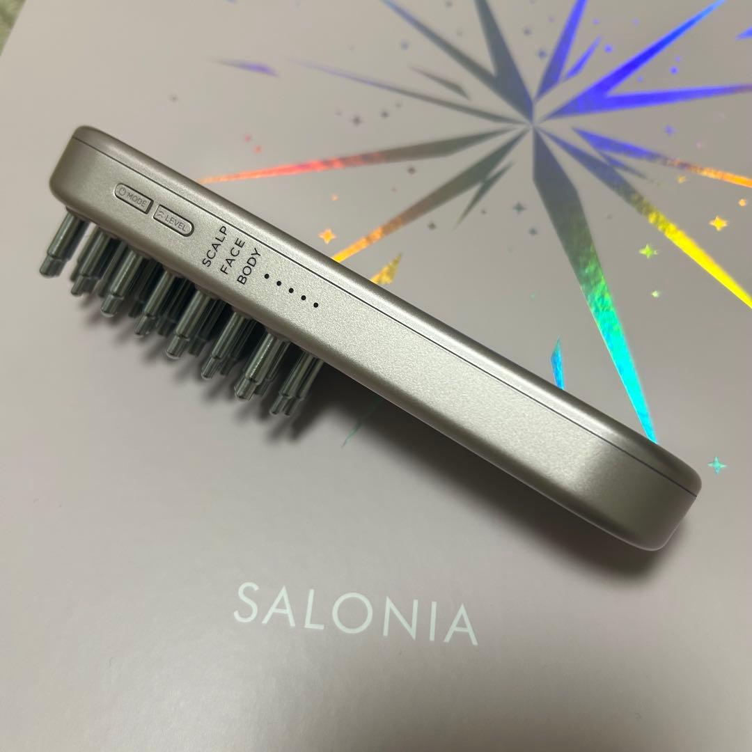 【2/24まで値下げ】SALONIA EMS 電気ブラシ ピンク サロニア