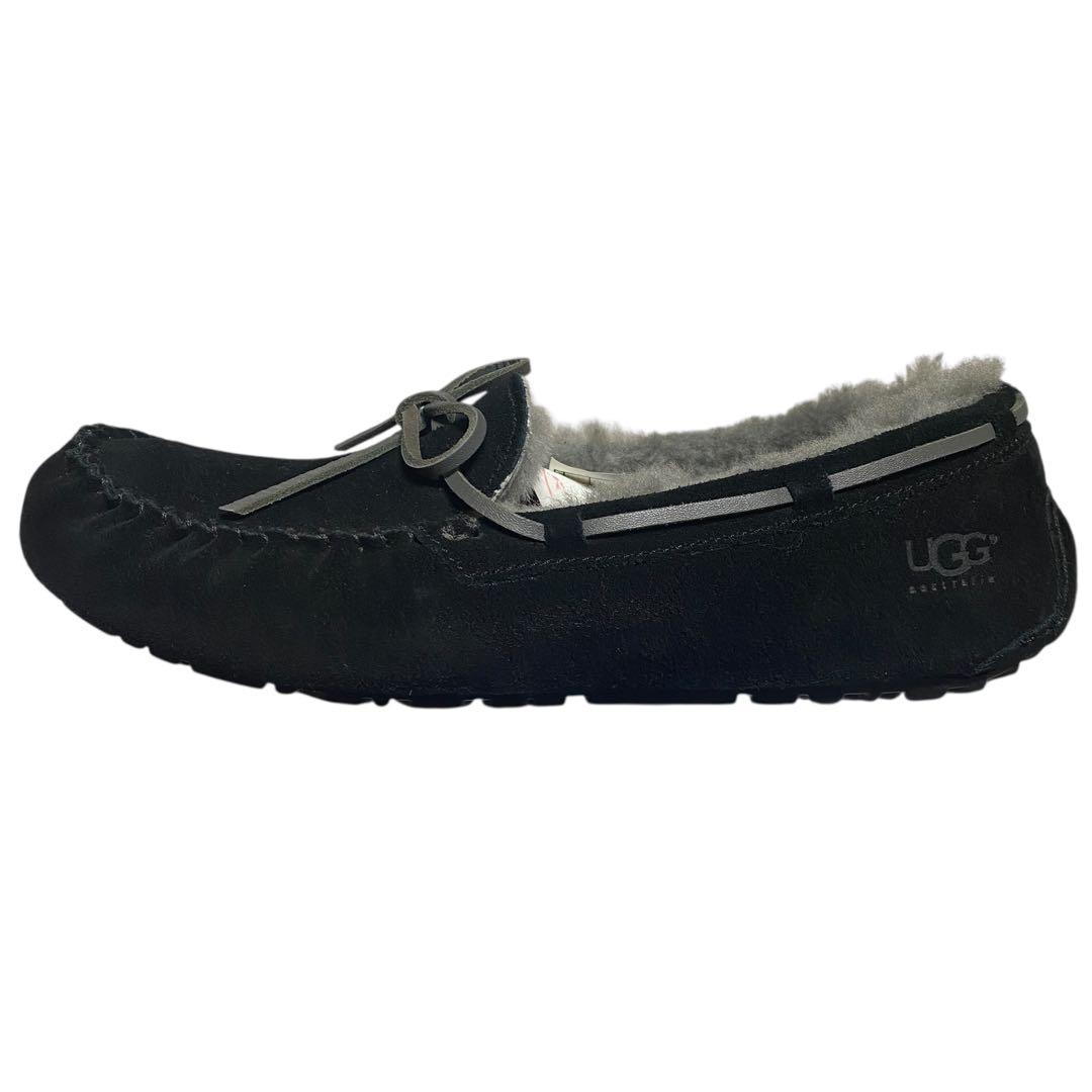 UGG アグ　27cm ムートンボア デッキシューズ OLSEN オルセン 黒