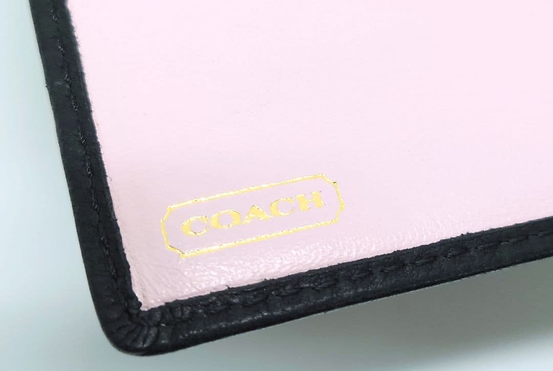 極稀少品 COACH オールドコーチ 黒 長財布　がま口