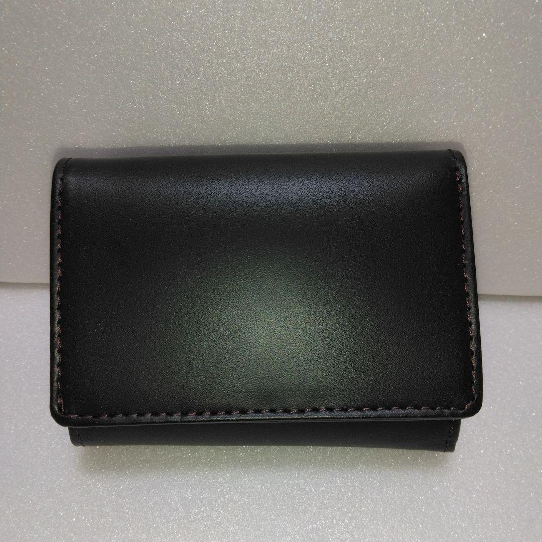 新品MARY QUANT 牛革三つ折り財布