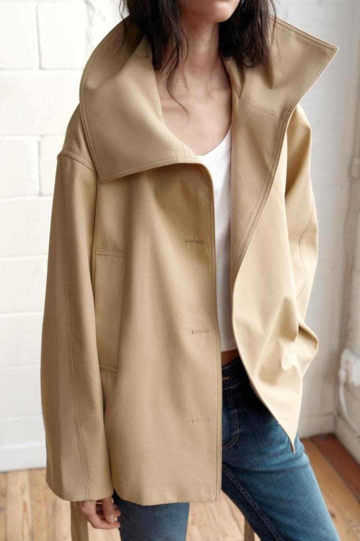 新品‼ ZARA ショートトレンチコート XS～S