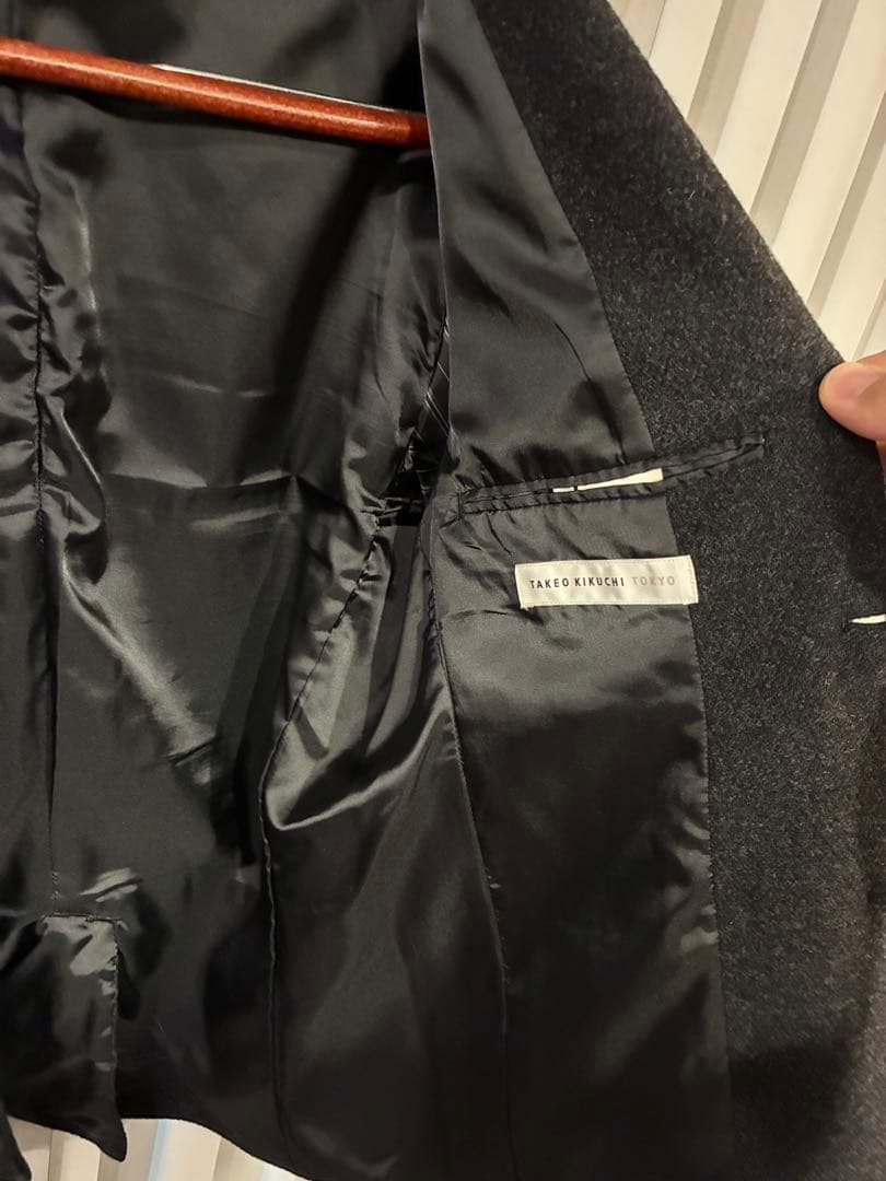 ハニワさん専用 ダークグレー ウールテーラードジャケット