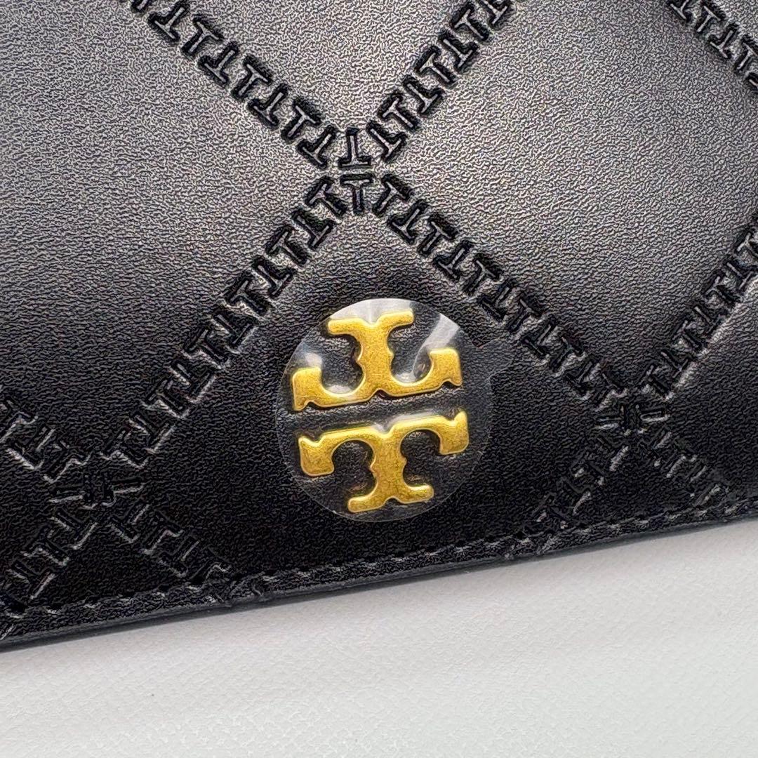 【箱無し】 Tory Burch ジョージア 二つ折り財布 ブラック