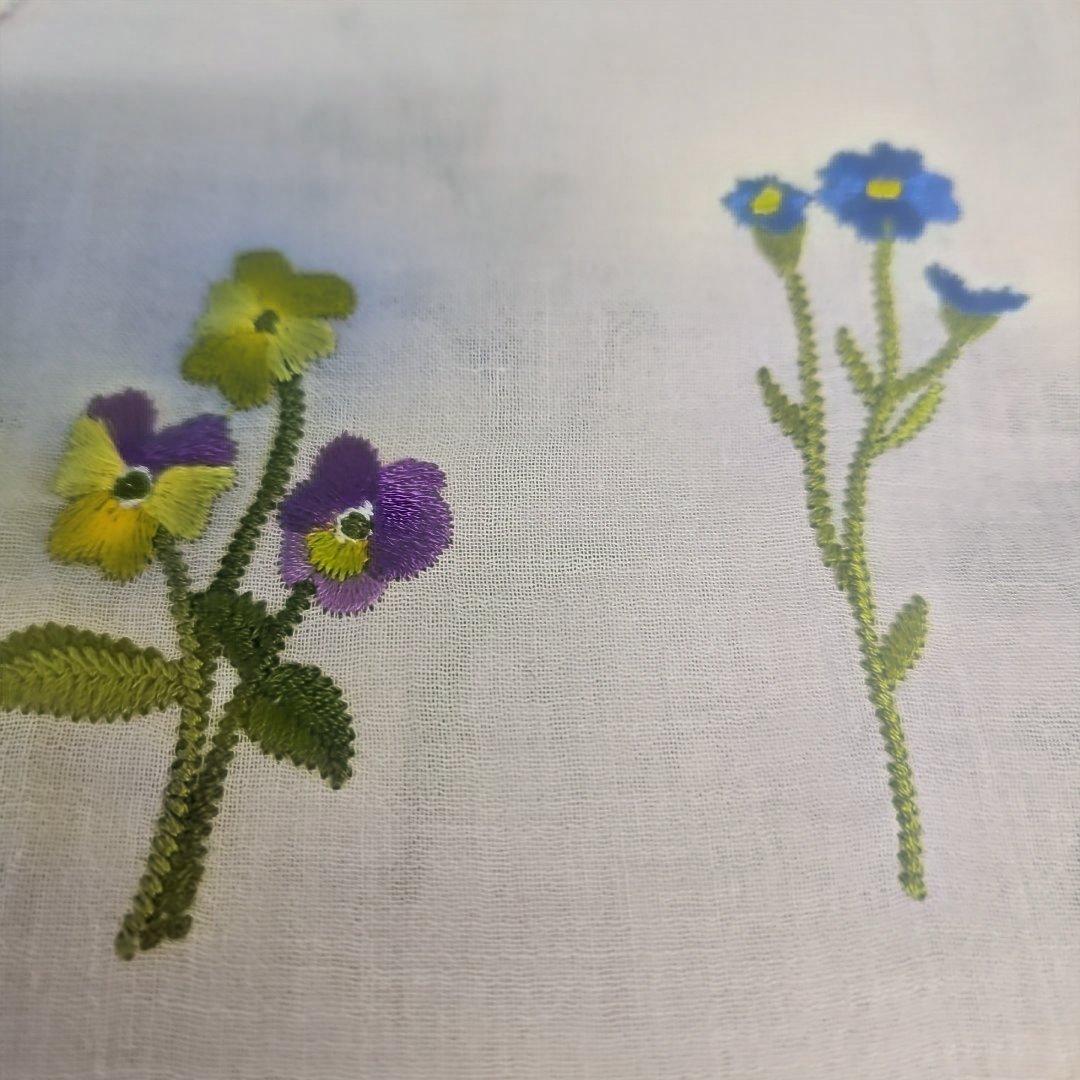 ◾フェイラー　刺繍ストール　未使用　ラベンダーピンク