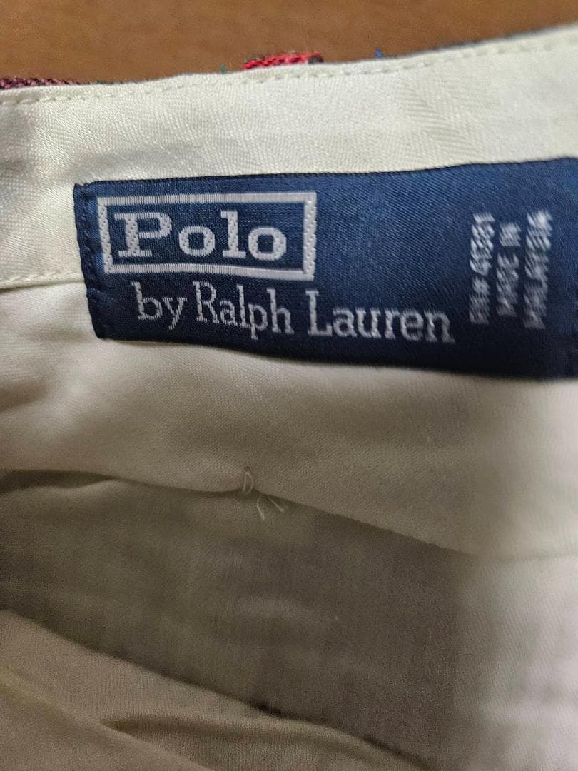 送料無料/新品未使用Polo Ralph Lauren チェック柄パンツ34