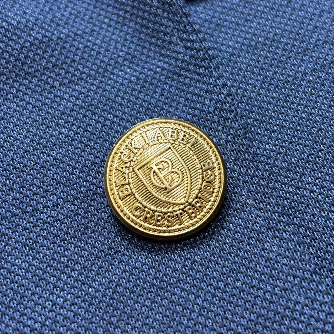 【美品】ブラックレーベルクレストブリッジ テーラードジャケット 紺ブレ 金ボタン