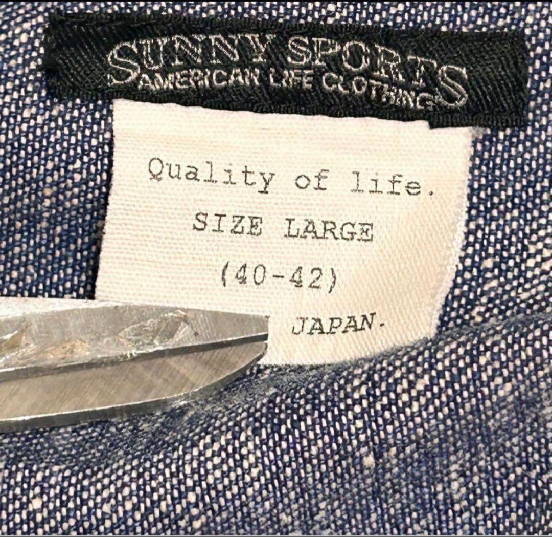 SUNNY SPORTS デニム ジャケット カバーオール　ワーク　ネップ