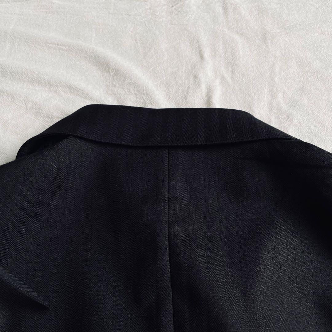 【美品】HARE ジャケットライクプリーツミニワンピース ブラック