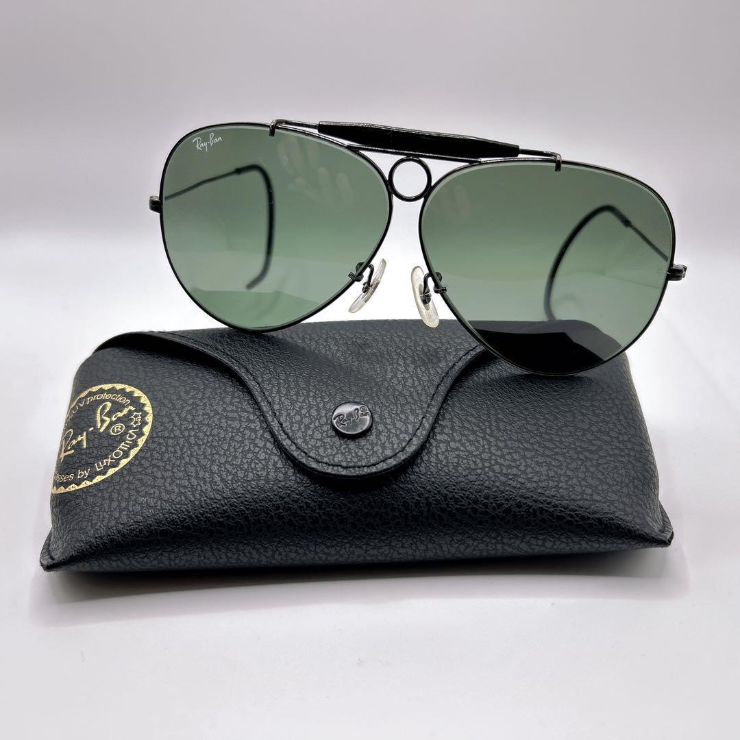 希少✨Ray-Ban ティアドロップ　サングラス　ブラック　B&L USA