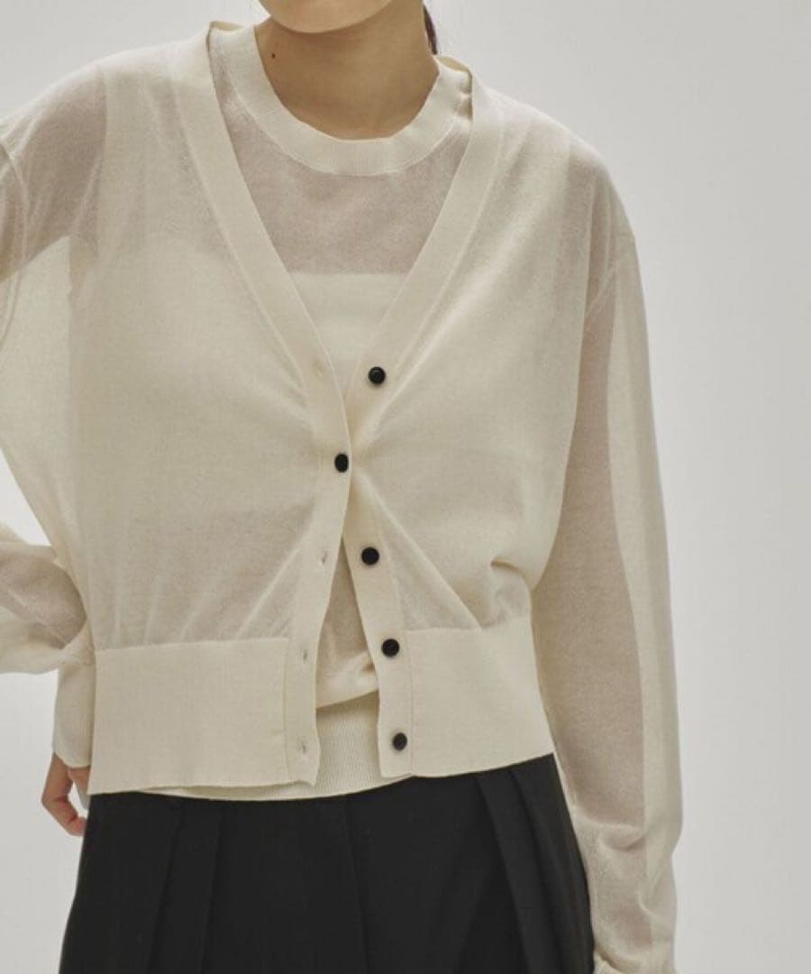 TODAYFUL 2set Sheer Knit シアーニット/カーディガンのみ