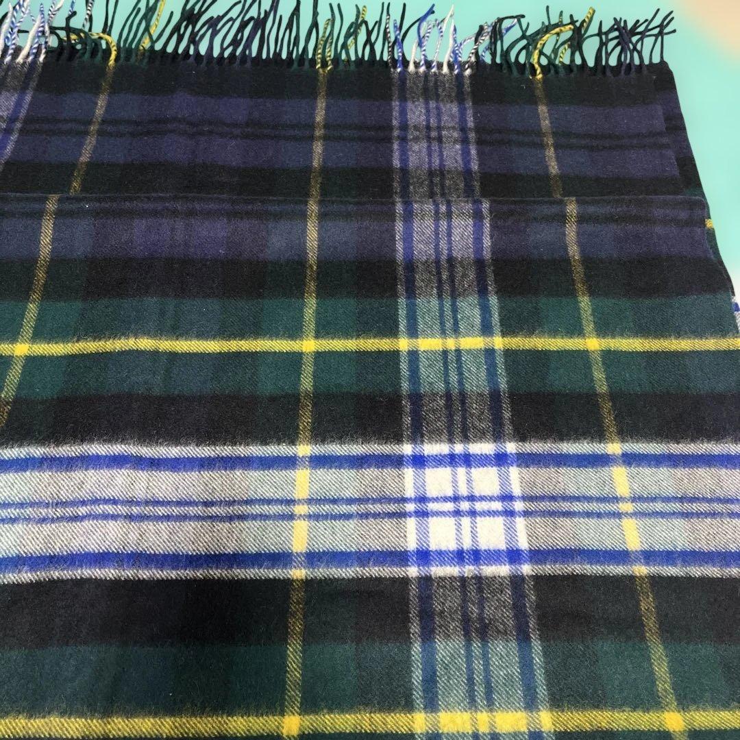 Johnstons of Elgin カシミヤ 大判マフラー タータンチェック