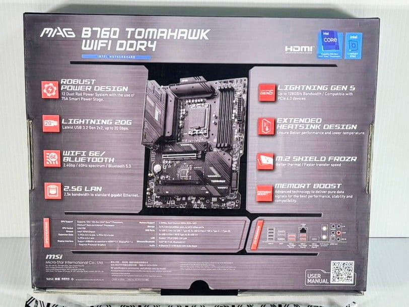 MSI MAG B760 TOMAHAWK WIFI 希少DDR4実働品