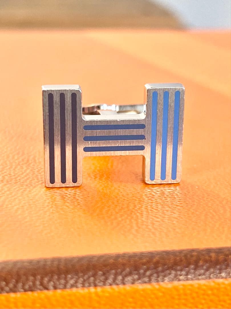 HERMES エルメス クイズ レインボー Hロゴ カフリンクス カフス ボタン