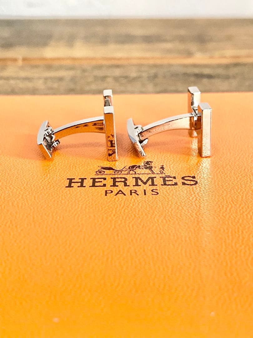 HERMES エルメス クイズ レインボー Hロゴ カフリンクス カフス ボタン