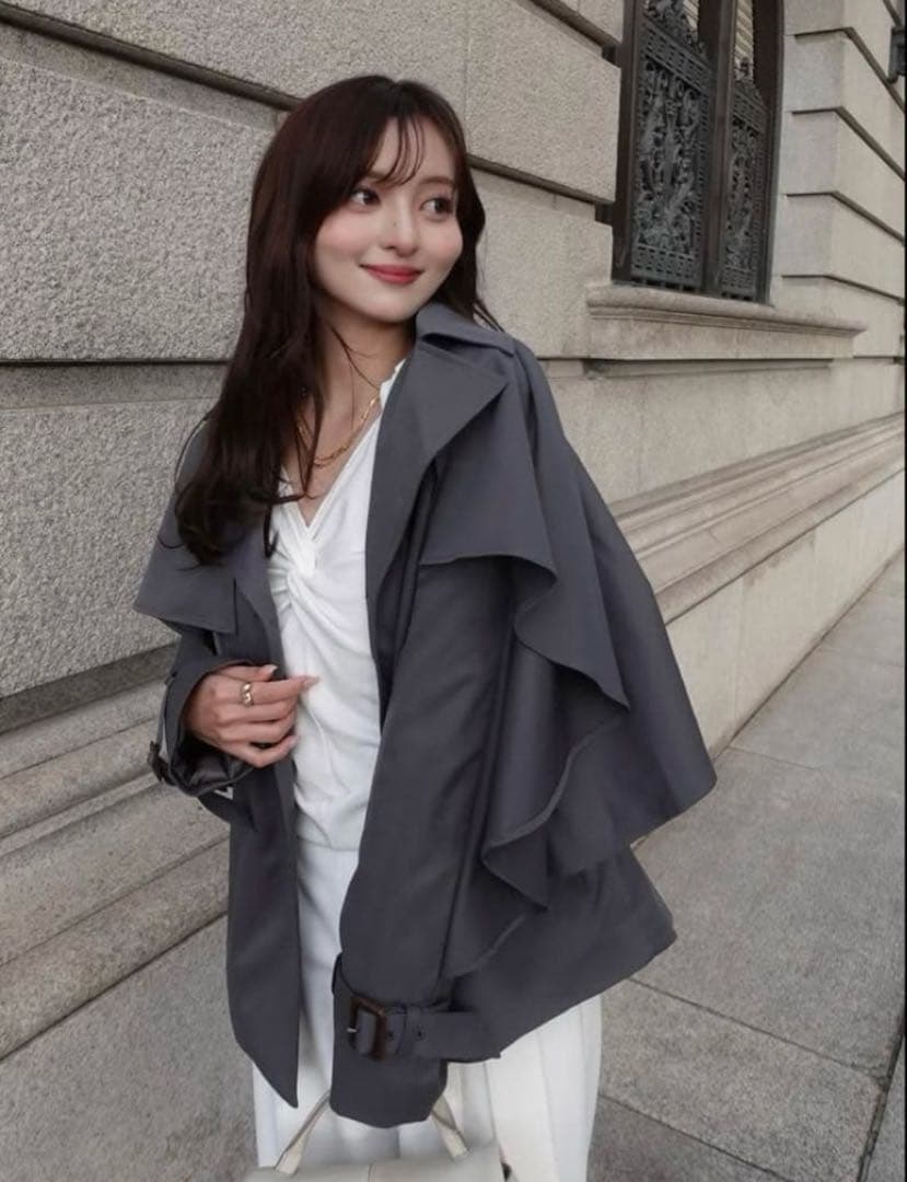 ニャンコ【ORGUE】Cape trench coat