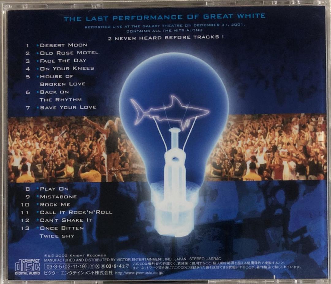 GREAT WHITE/ THANK YOU...GOODNIGHT！/2003